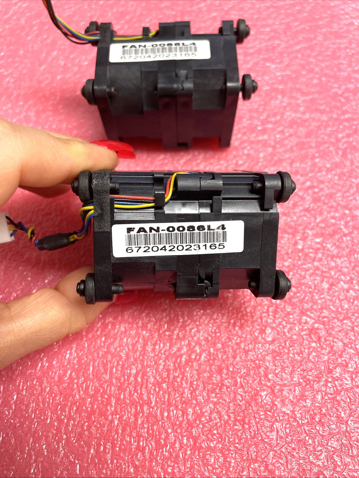 LOT OF 2X NIDEC ULTRA FAN-0086L4 40mm Counter-Rotating Chassis Fans.