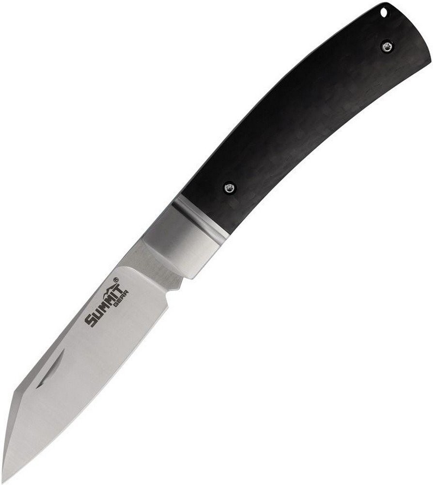 Summit Gear Pocket Knife Steel Blade Carbon Fiber Handle - 61.02.3000269-VG10