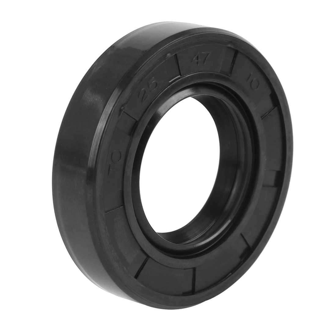 25mm x 47mm x 10mm Rubber Double Lip TC Type Oil Shaft Seal