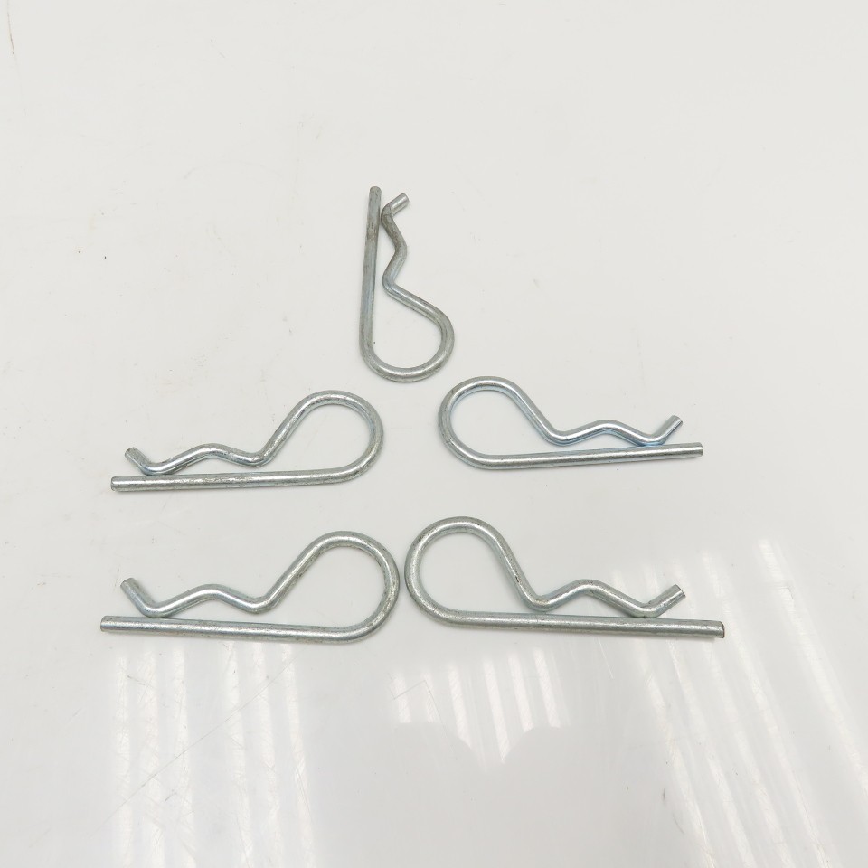 .178" x 3-1/4" Long Zinc Hitch Pin Hairpin Lot Of 5