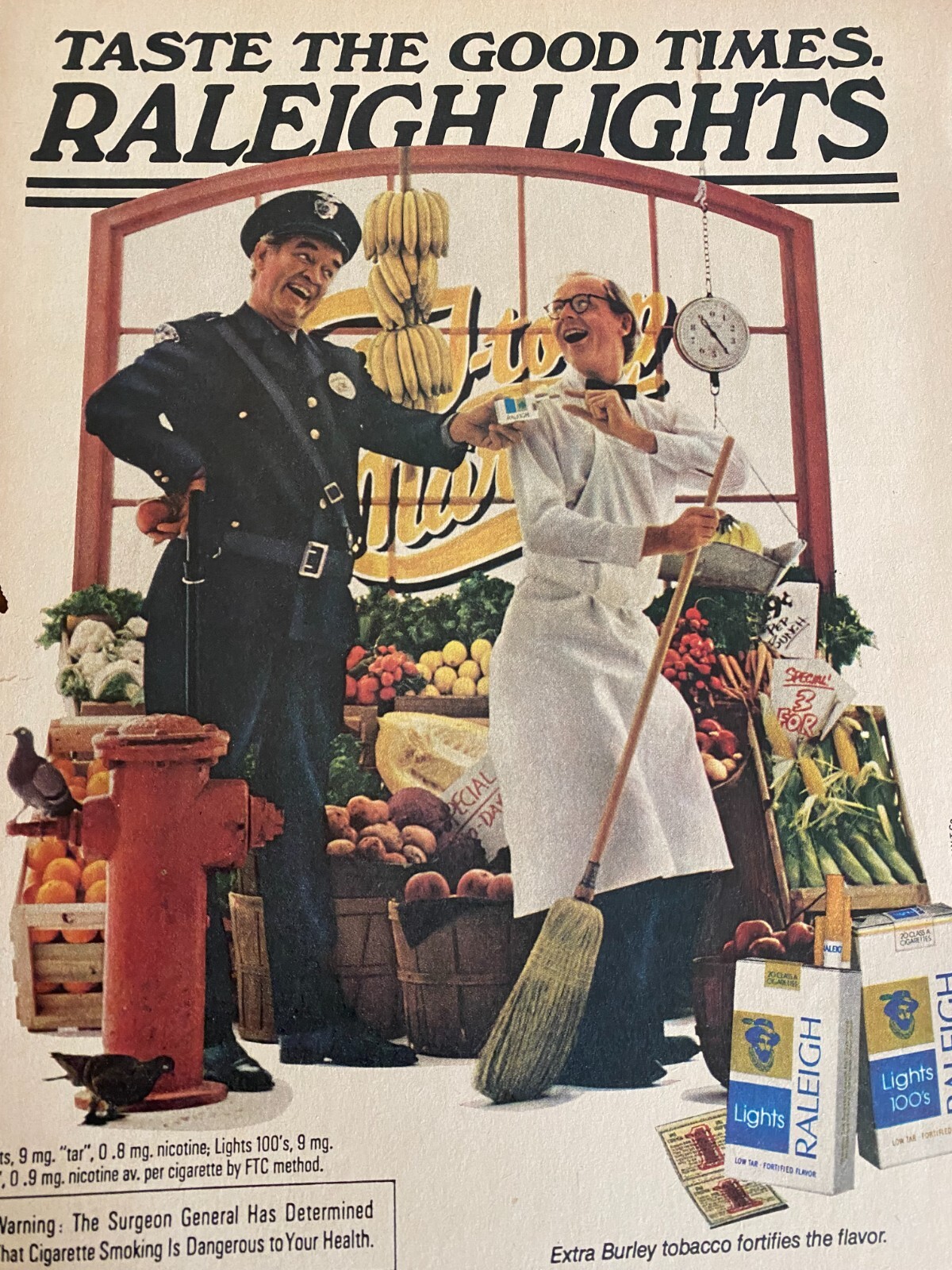 Raleigh Cigarettes, Full Page Vintage Print Ad