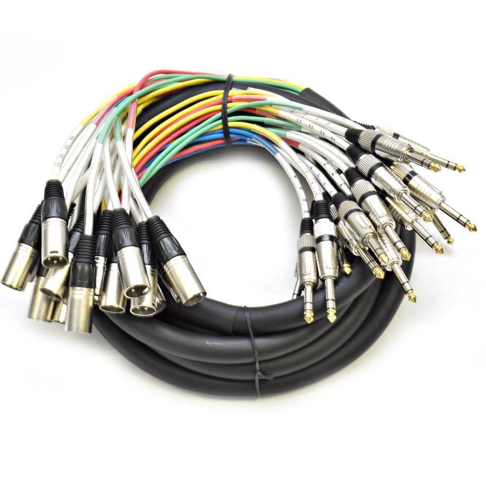 SAXT 16 Channel 10' TRS to XLR Male Snake Cable