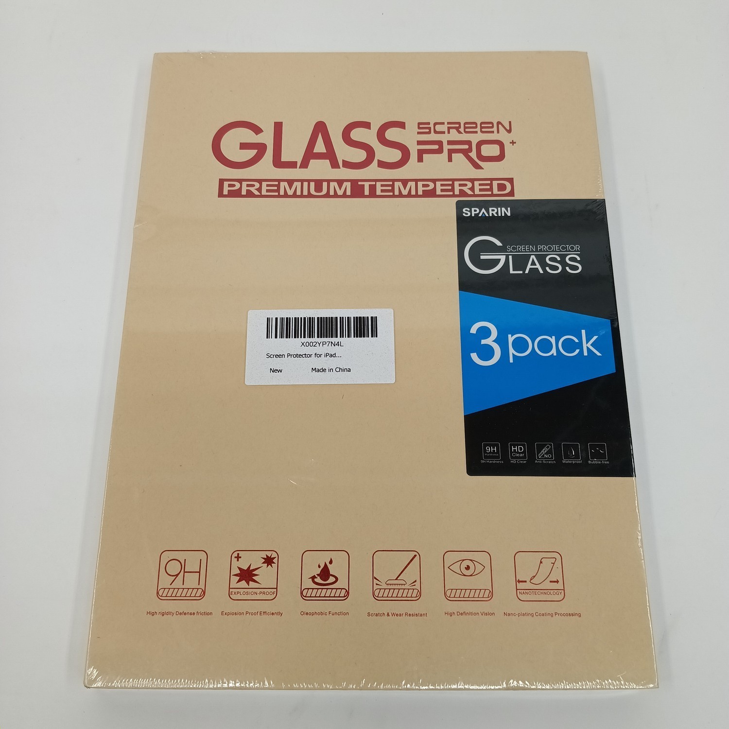 Glass Screen Pro Premium Tempered - 3 Pack - X002YP7N4L