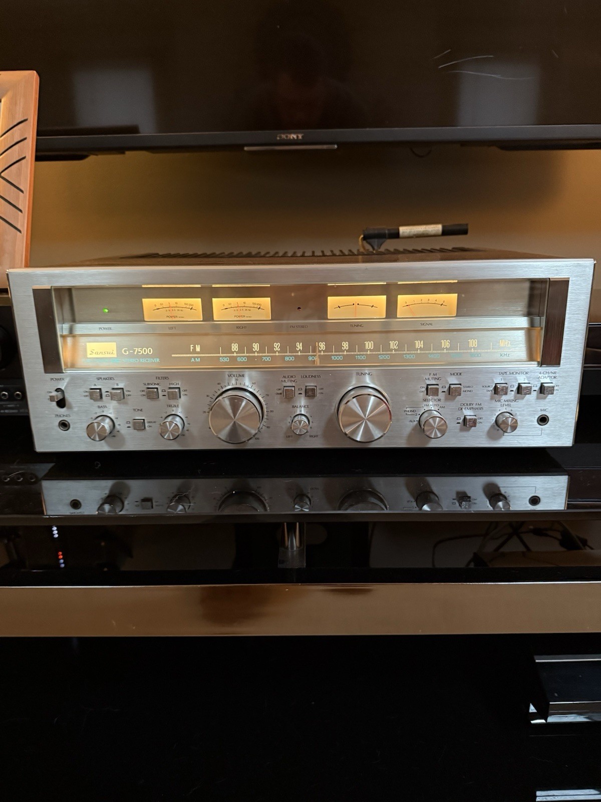 SANSUI G-7500 VINTAGE AM/FM STEREO RECEIVER - SERVICED - CLEANED - TESTED
