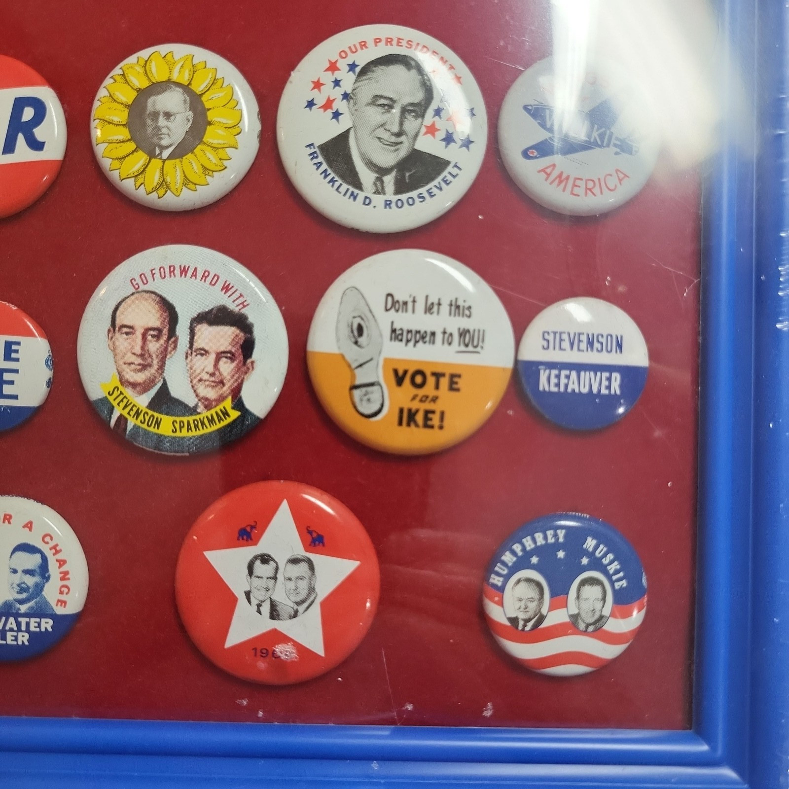 SET OF 38 PRESIDENTAL CAMPAIGN PINS BUTTONS 1972 AMOCO OIL REPRODUCTION