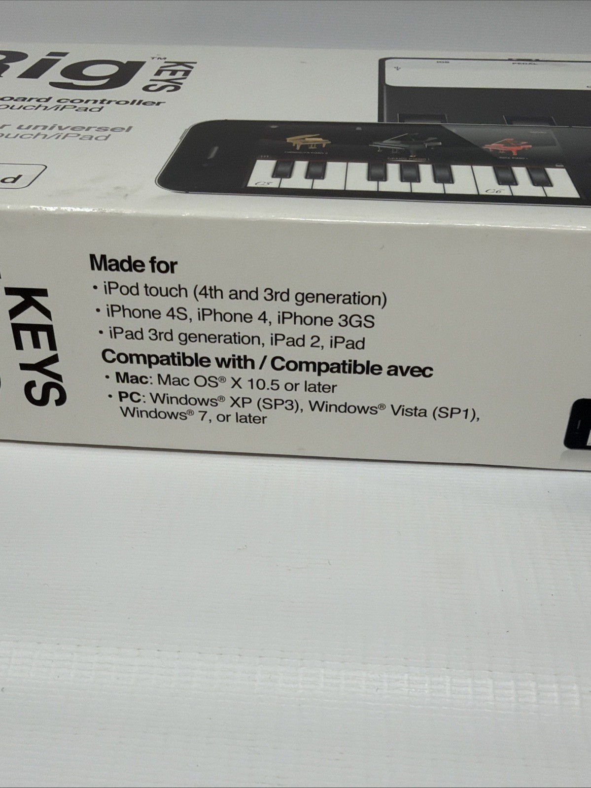 NEW IK Multimedia n12553 iRig Keys 37-Key Mobile MIDI Keyboard Controller Mac/PC