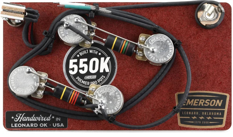 Emerson Custom 550K Series Prewired Kit for Gibson ES-335 - Long-shaft