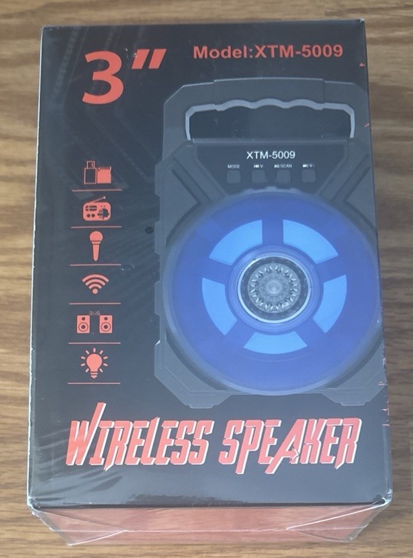 Portable Mini Bluetooth Speaker Karaoke Machine with Microphone & RGB LED Lights