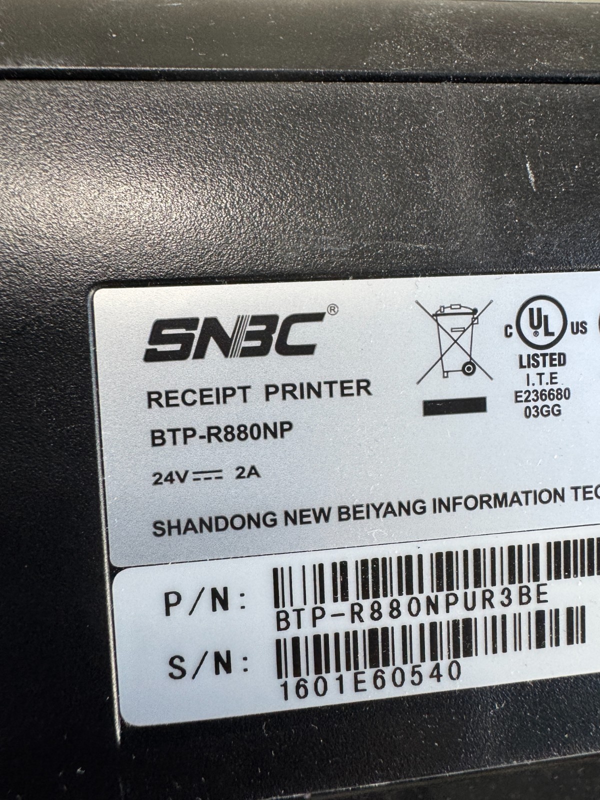 SNBC BTP-R880NP Compact POS Thermal Receipt Label Printer USB (e31)