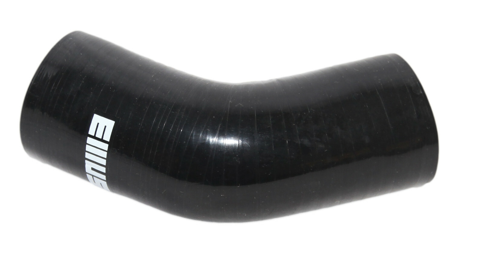 10SET Universal BLACK 4PLY 1x45 Degree 2.5"ID Silicone+2xStainles Steel T-clamp
