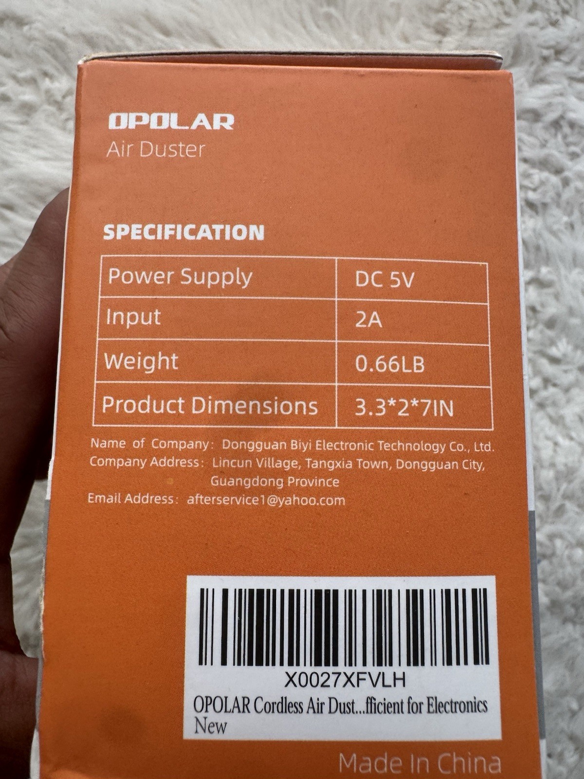 OPOLAR Battery Operated Air Duster Cordless