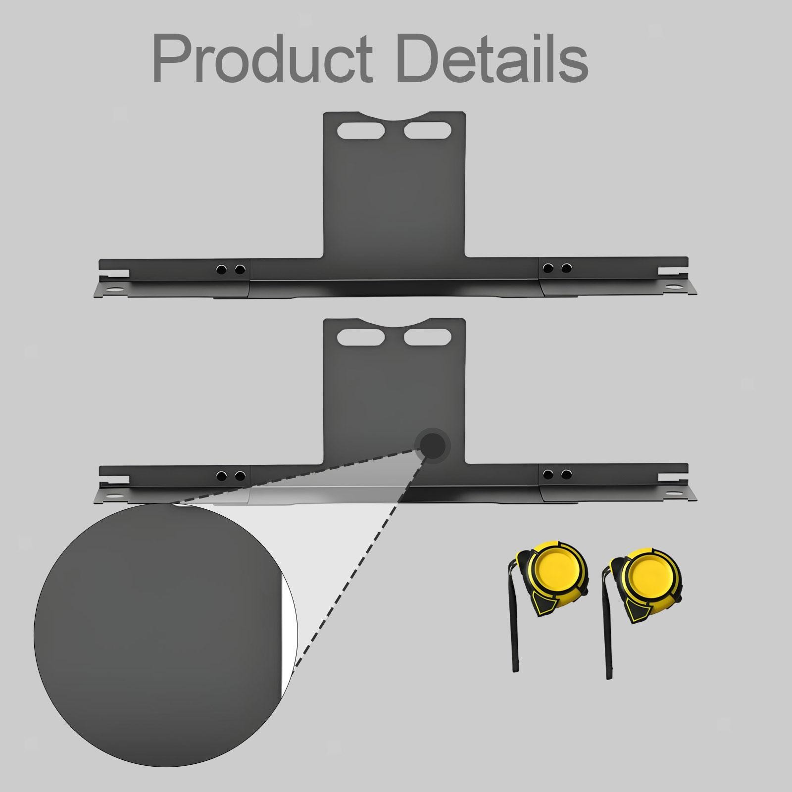 2Pcs Wheel Alignment Tool Carbon Steel Professional Accessory Practical with