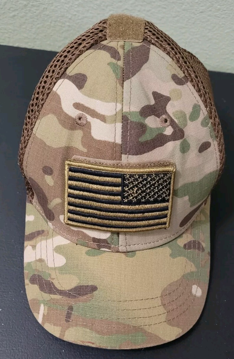 Condor Special Force Tactical Contractor CAP HAT Removable US Flag Small Medium