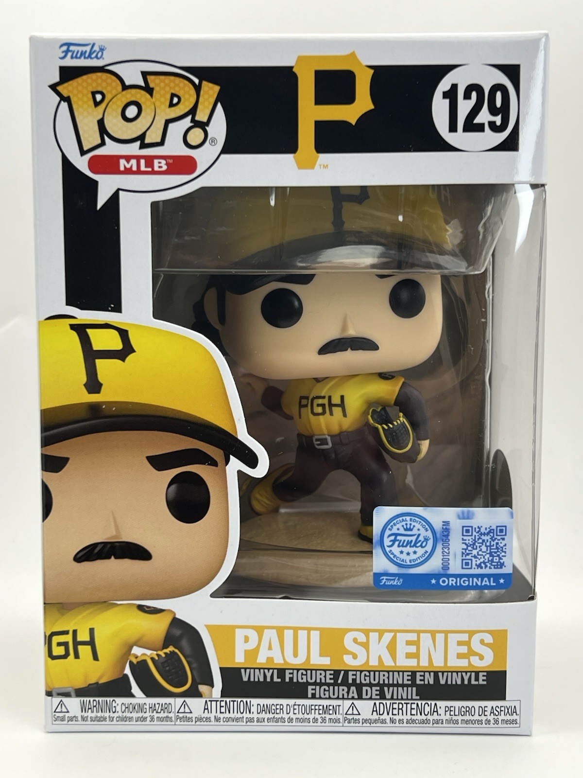 Funko Pop! Paul Skenes #129 MLB City Connect Exclusive Vinyl Figure + PROTECTOR