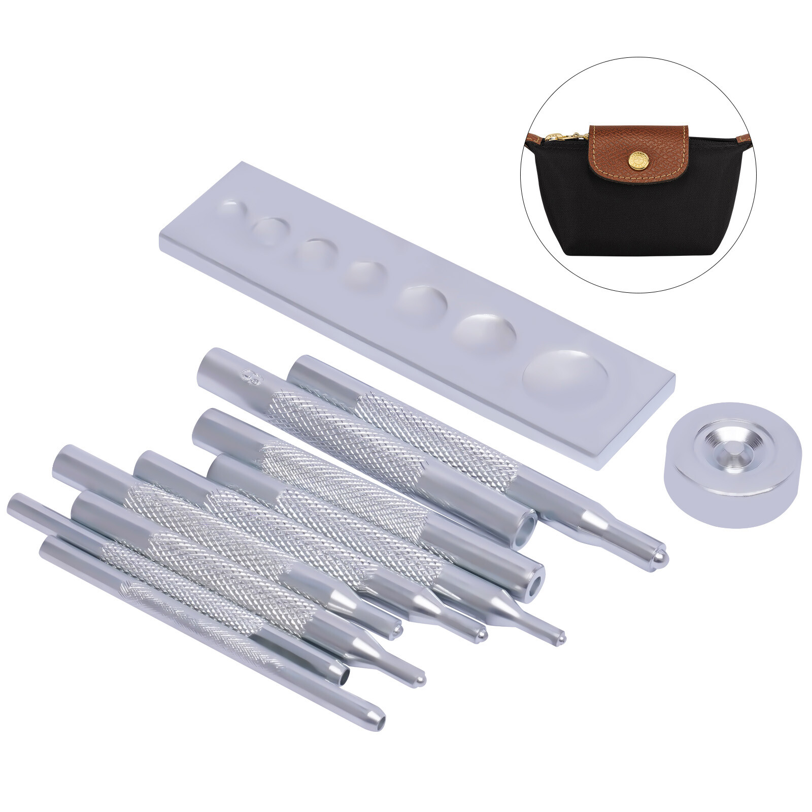 Craft Tool Die Punch Snap Kit die-punched rivet tool setfor Punch Hole & Button