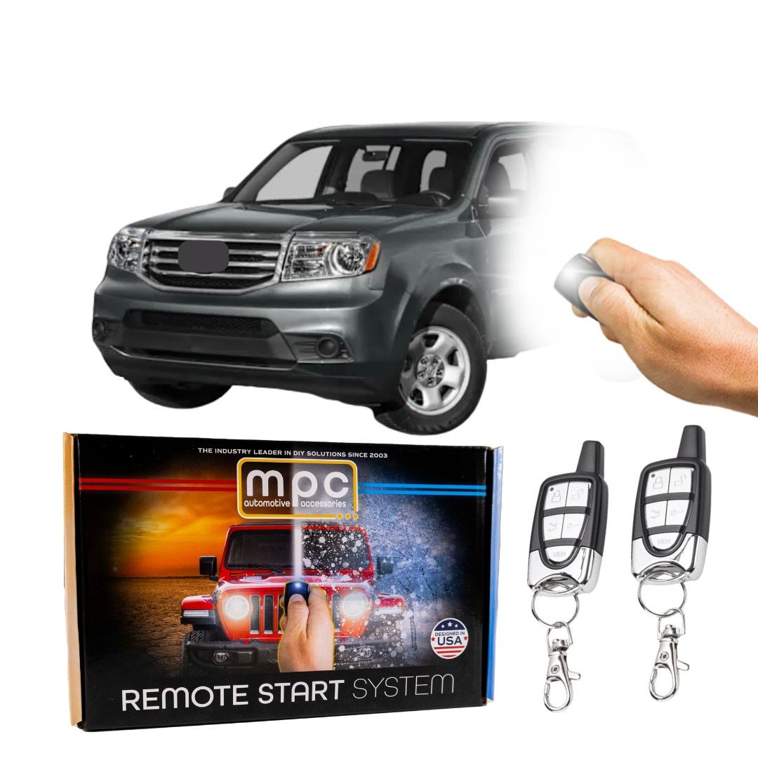 5-Button Remote Starter For 2009-2015 Honda Pilot - Gas - T-Harness