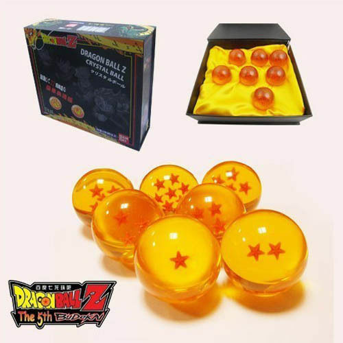 New 7Pcs Stars Dragon Ball Z Crystal Balls Set Collection In Box Set Gifts(4.5)
