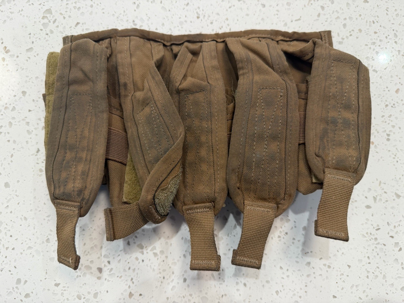 US Tactical 5 Round 40mm Grenade Pouch Panel Coyote Brown MOLLE Made in USA GI⁠