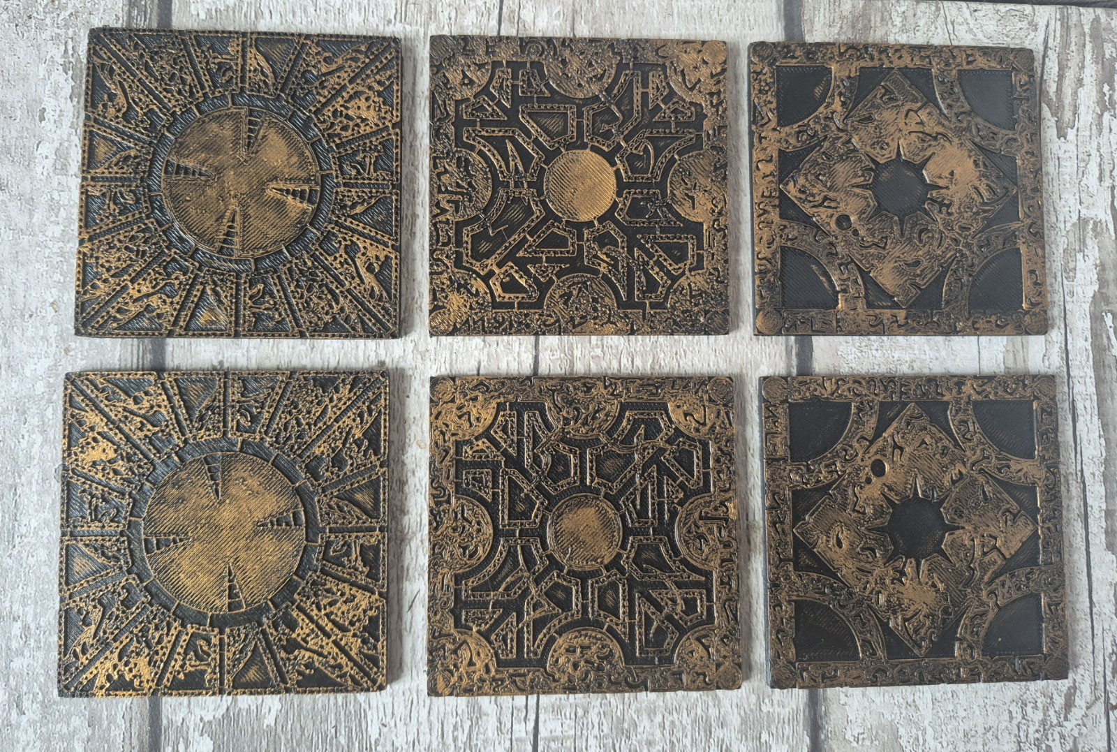 Hellraiser Lament Configuration Cube Pinhead Cenobite  Coasters Set Of 6