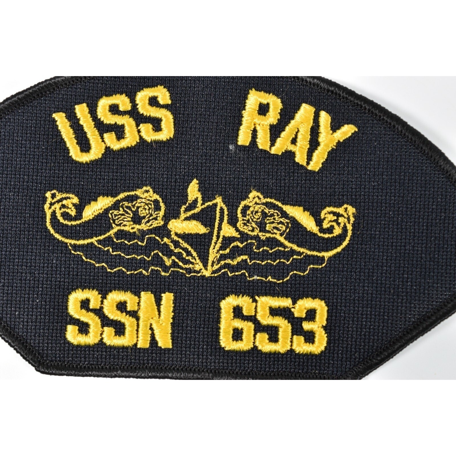 SSN-653 USS Ray U.S. Navy 1966 Sturgeon-class Attack Submarine 5" Cap Hat Patch