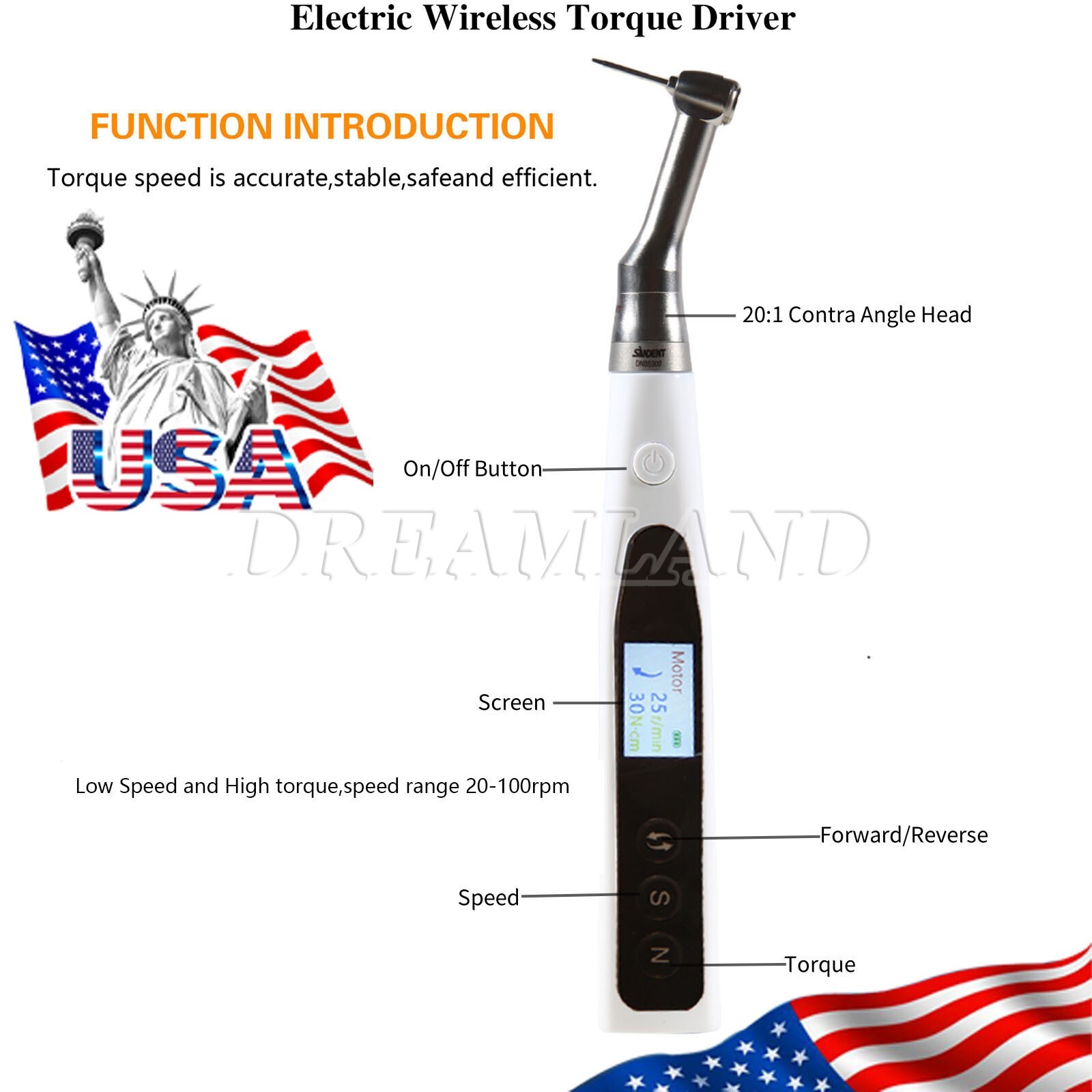 Dental Screwdriver Implants Torque Universal Electric Torque wrench Restoration