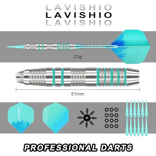 Soft Tip Darts Sets - Soft Tip Darts for Electronic Dartboard Blue-Green