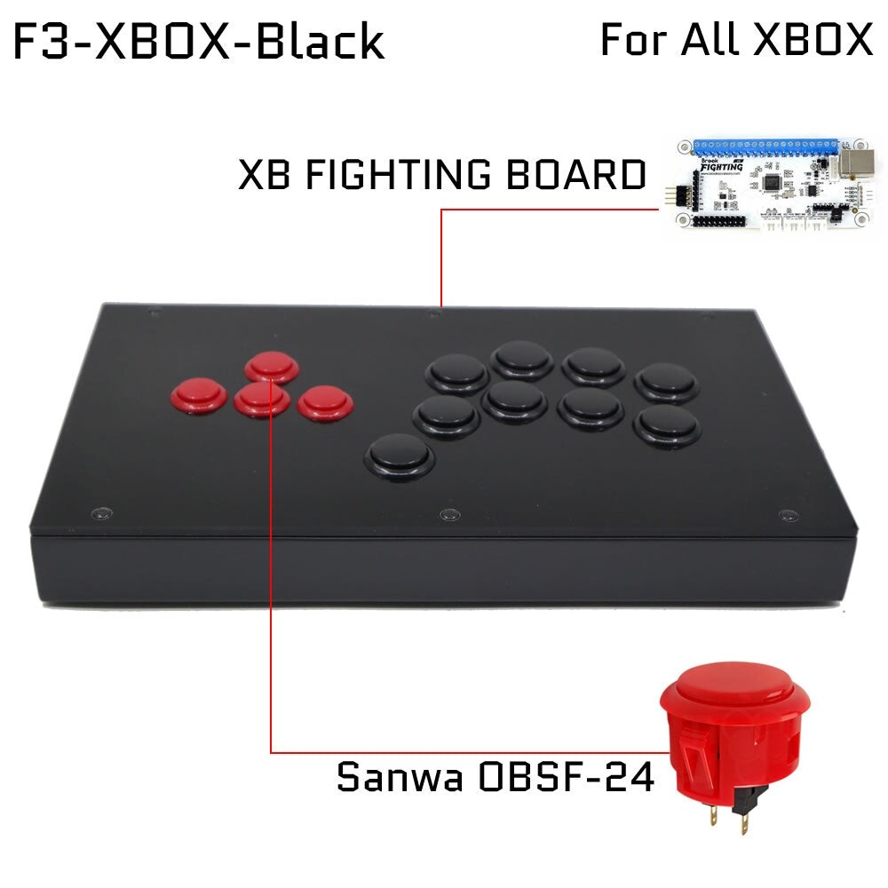 Fightbox F3 All Button Leverless Arcade Game Controller For PC/PS/Xbox/Switch