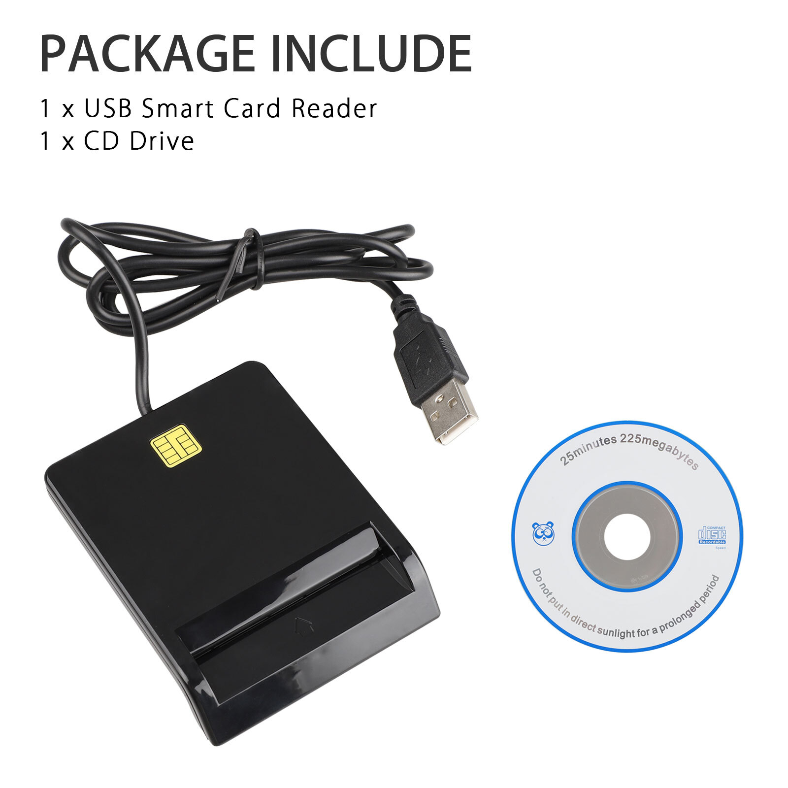 USB2.0 Smart Card Reader DOD Military CAC Common Access-Bank card-ID for Mac OS