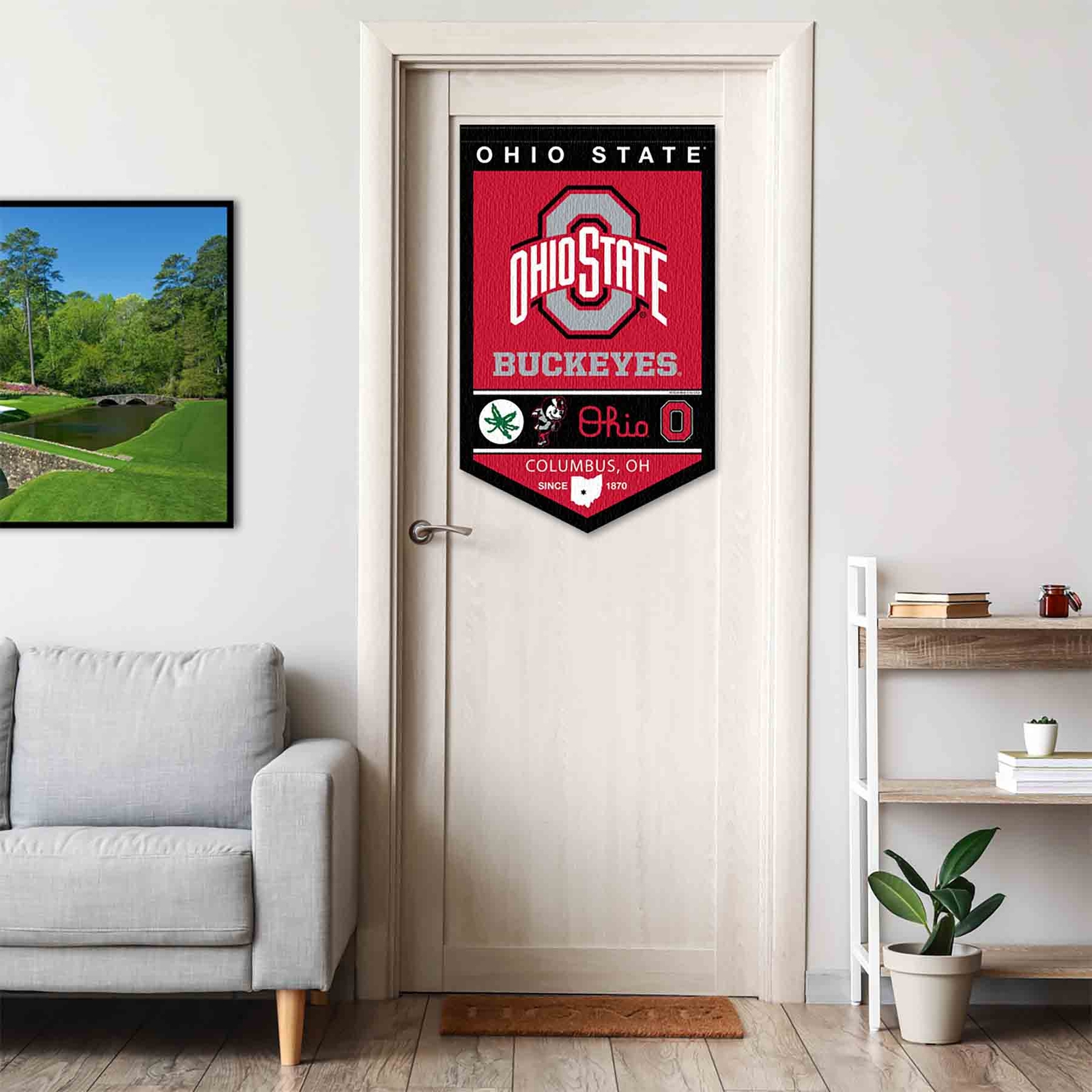 Ohio State Buckeyes Heritage Logo History Banner Pennant