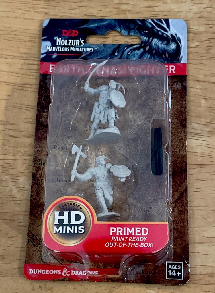 Earth Genasi Fighter Wizkids D&D Nolzur’s Marvelous Miniatures Brand New!