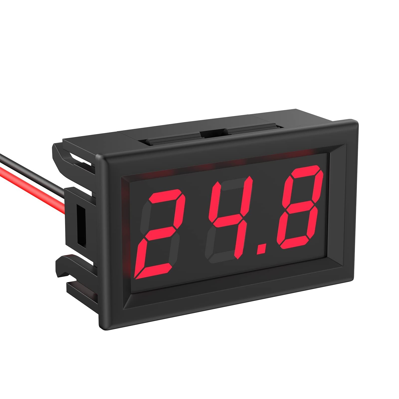 Car Digital Voltage Meter DC 5-120V, Car Audio Gauge LED Display 12V Meter Vo...