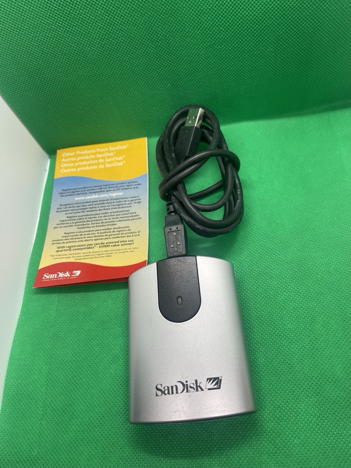 SanDisk ImageMate CF USB Reader/Writer SDDR-91 w/ USB 2.0 Power Cord