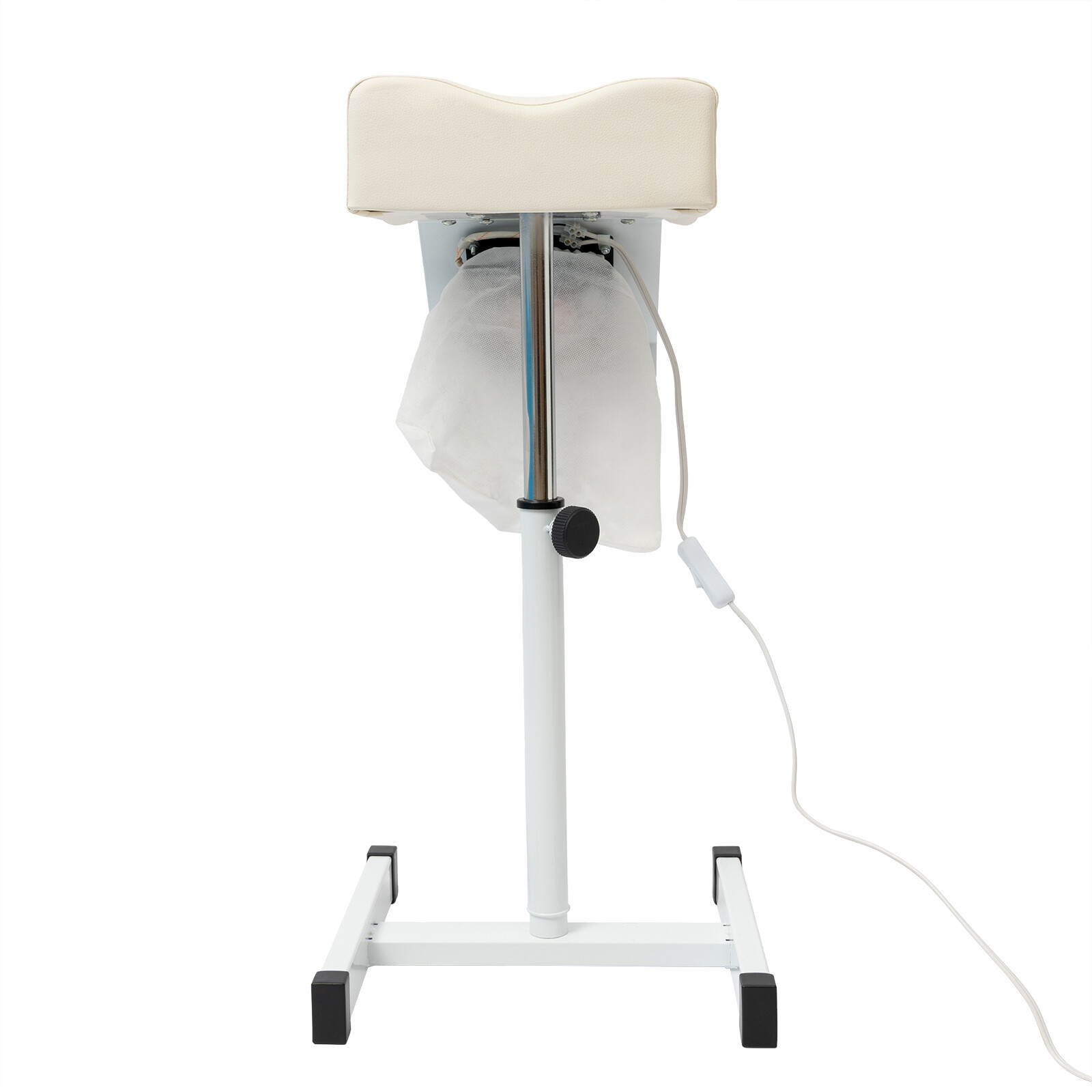 Adjustable Nail Chair With Vacuum Cleaner Freestanding Salon Footrest Lift Stool