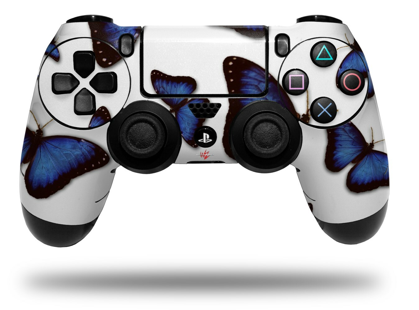 Skin for Sony PS4 Controller Butterflies Blue
