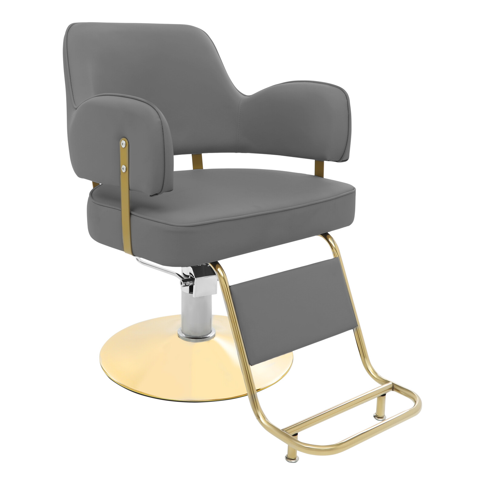 Rotatable Hairdressing Chair Height Adjustable Barber Chair with Foot Pedal NEW