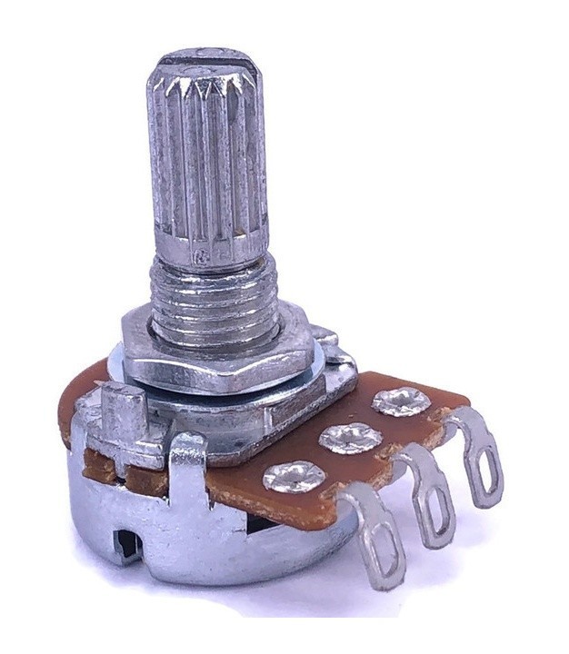 ALPHA  1MEG LINEAR (B) TAPER POT - SOLDER LUGS - MINI SIZE - SPLINE SHAFT