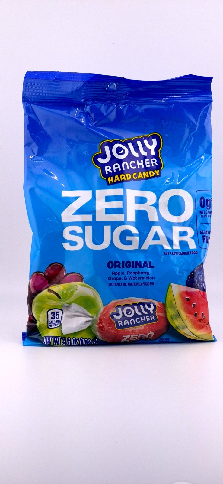 Jolly Rancher 2 Pack Assorted Hard Candy Zero Sugar 3.6 oz Bag