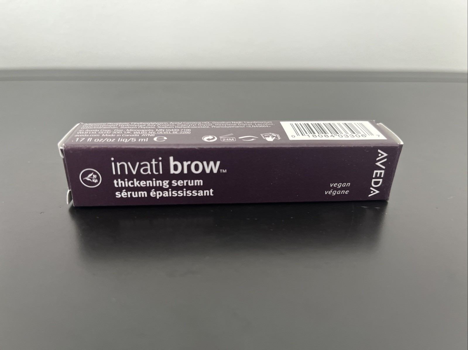 Aveda Invati Brow Thickening Serum .17oz/5ml NIB Vegan
