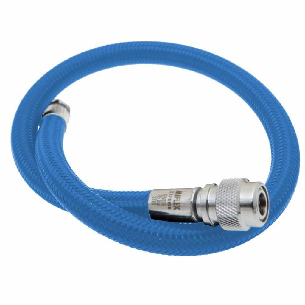 MiFlex BCD/Drysuit LP Regulator Braided Hose Scuba Dive 25" Blue