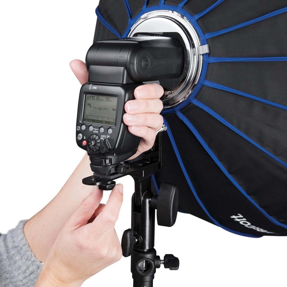 Durable All-Metal Rapid Box Speedlite Insert for Quick Attachment & Versatility