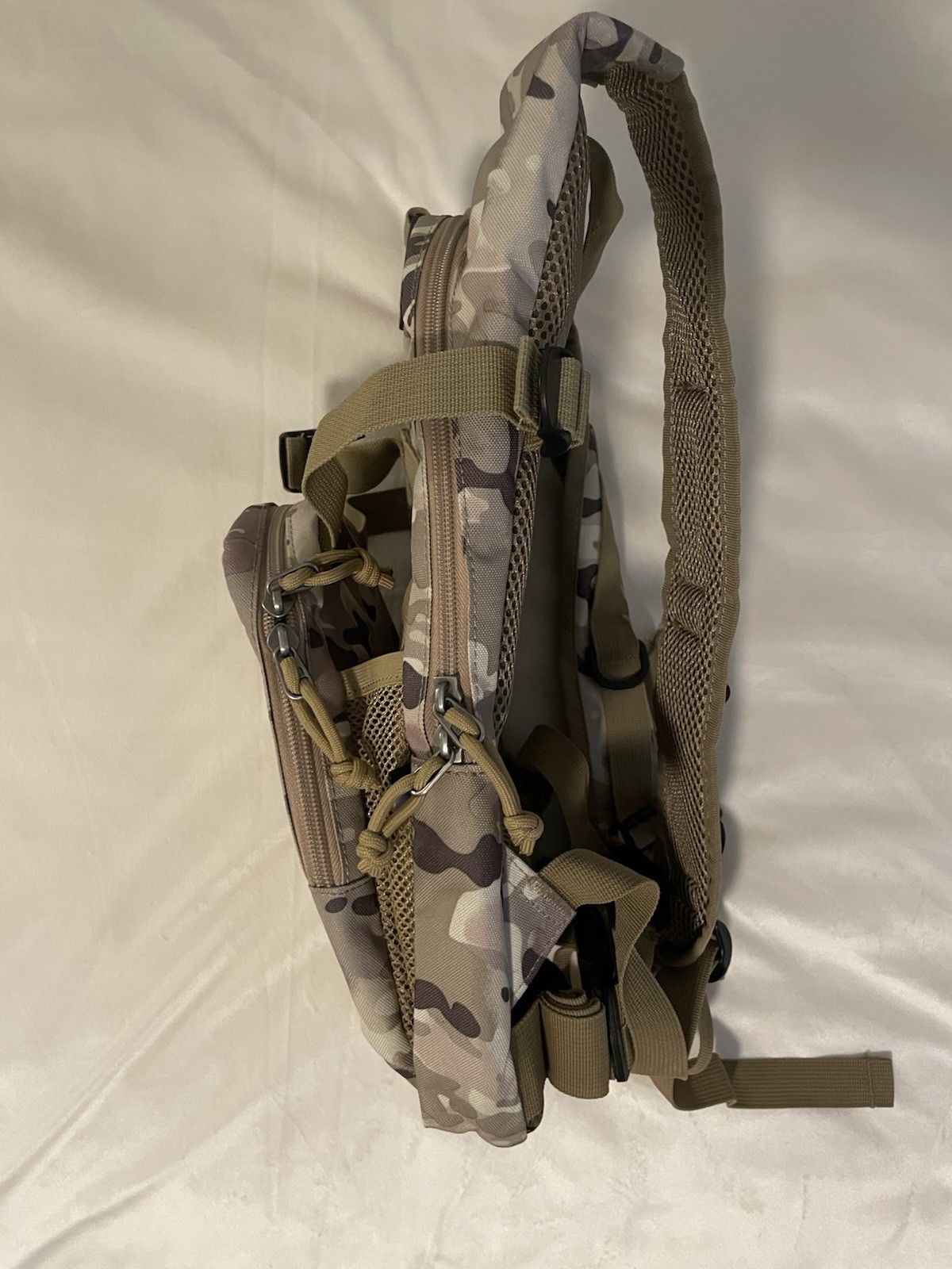 Tactical MOLLE Hydration Backpack with a camouflage pattern.No bladder.(sku#M1)