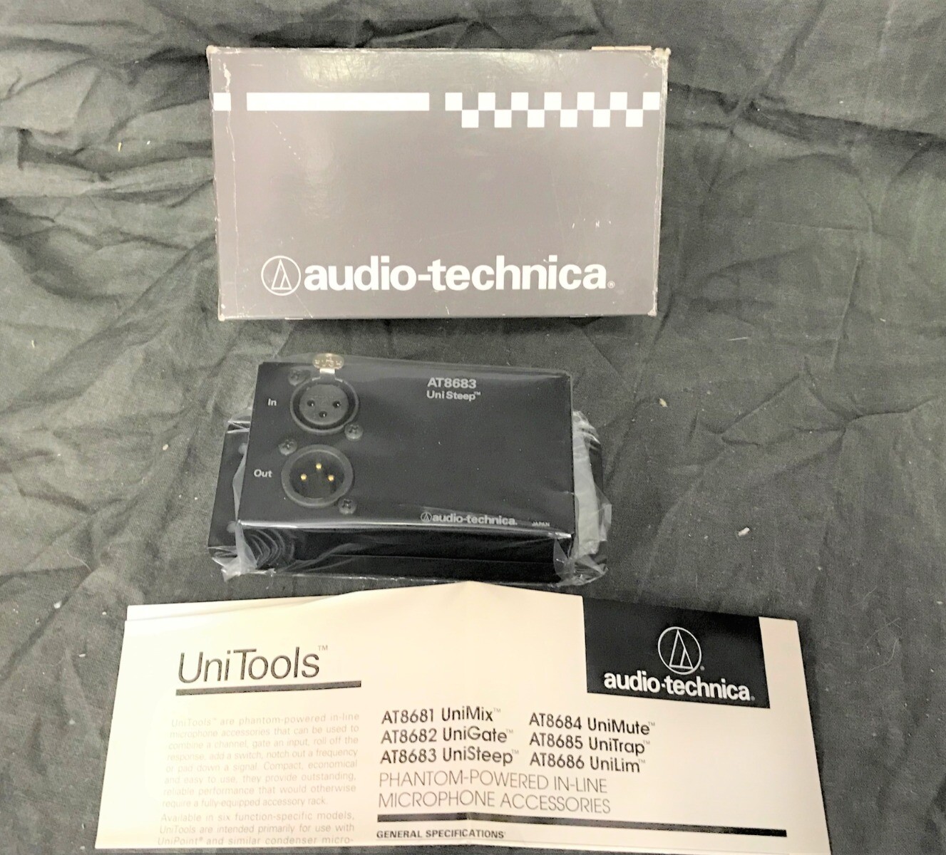 AUDIO TECHNICA AT8683 UNISTEEP REMOTE POWERED 80Hz MIC HI-PASS FILTER