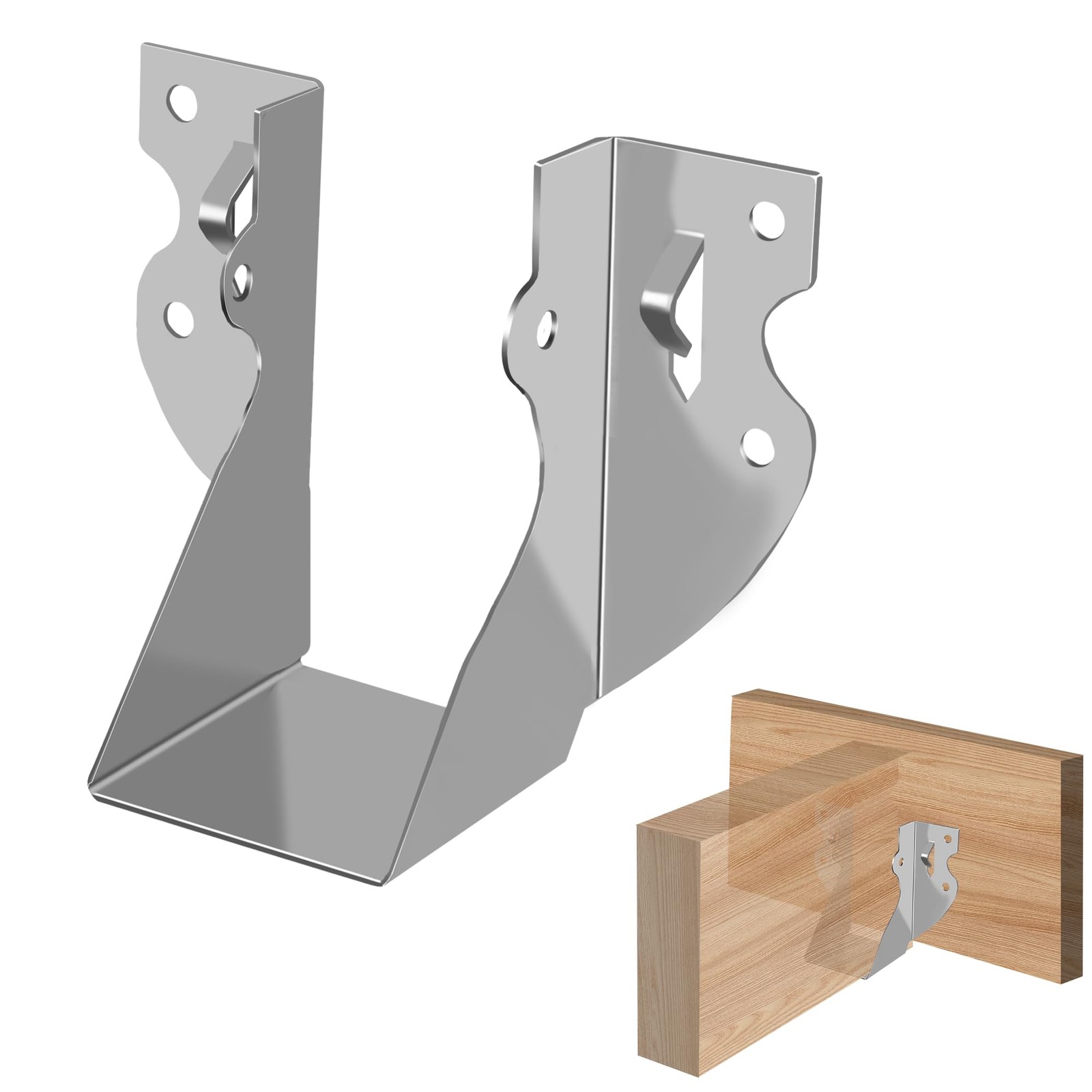 30-Pack 2x4 Brackets for Wood Joist Hangers Rafter Brackets Versatile Rafter ...