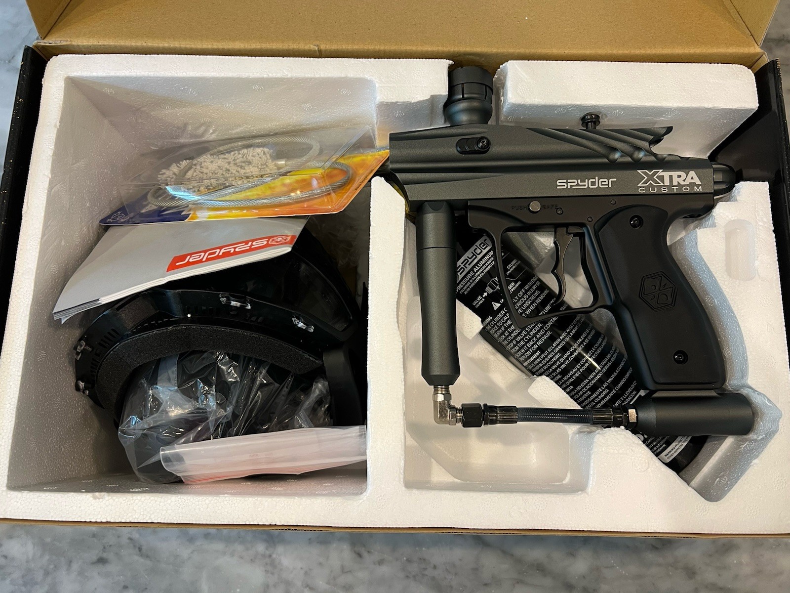 Spider Xtra Custom Pro Pack Paintball Marker New