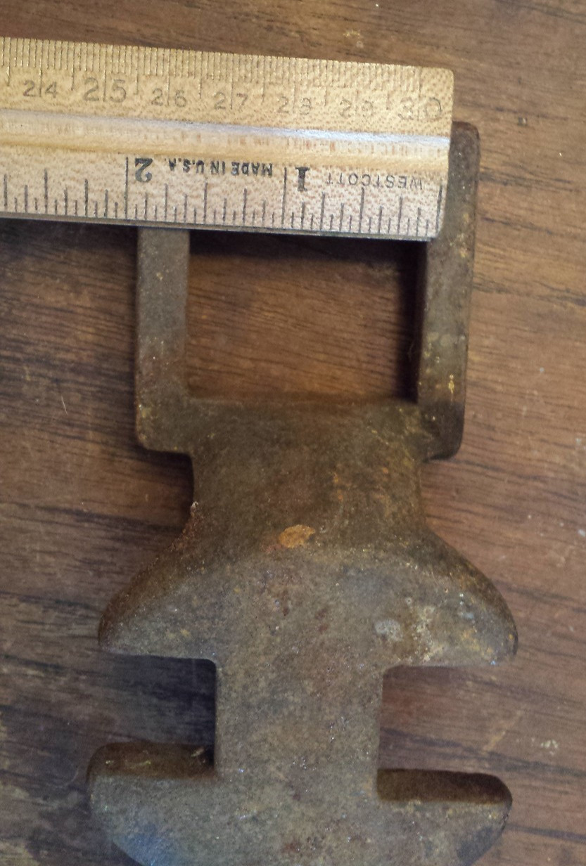 vintage cast iron unbranded Multi-Wrench - some damage