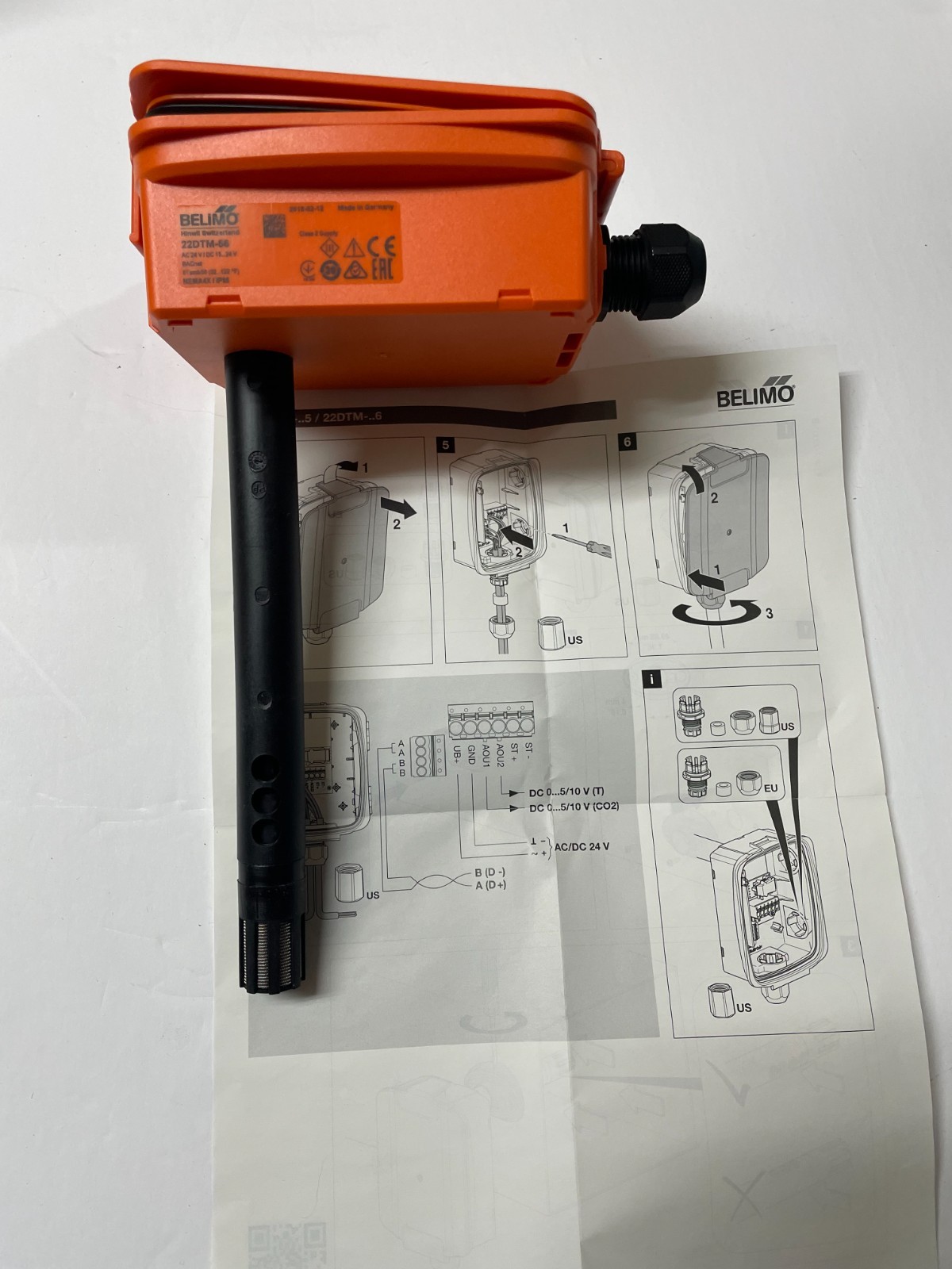 BELIMO 22DTM-56 DUCT AIR SENSOR
