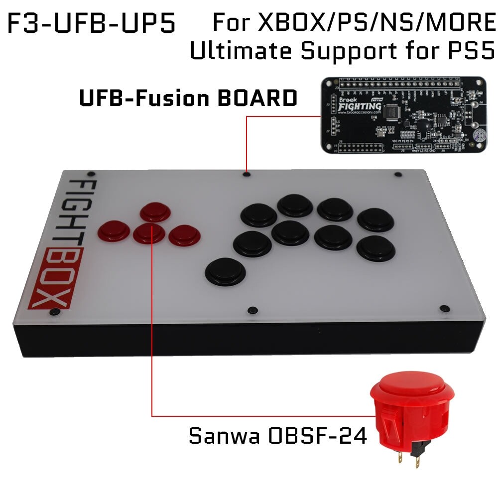 Fightbox F3 All Button Leverless Arcade Game Controller For PC/PS/Xbox/Switch