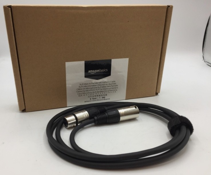 Amazon Basics XLR Male to Female Microphone Cable 10ft