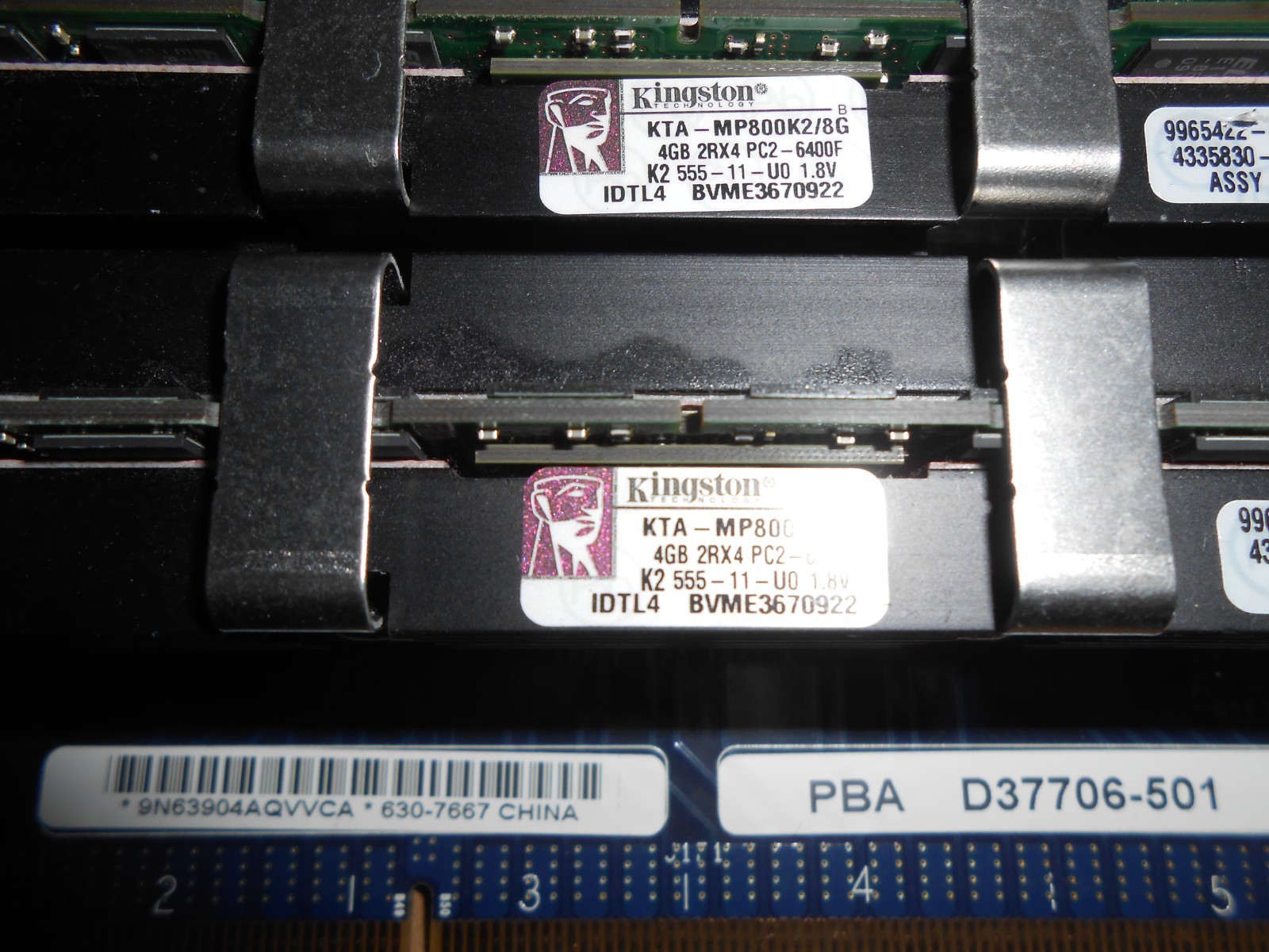 Apple Memory Riser Card 820-1981-A with 2x 4 GB RAM
