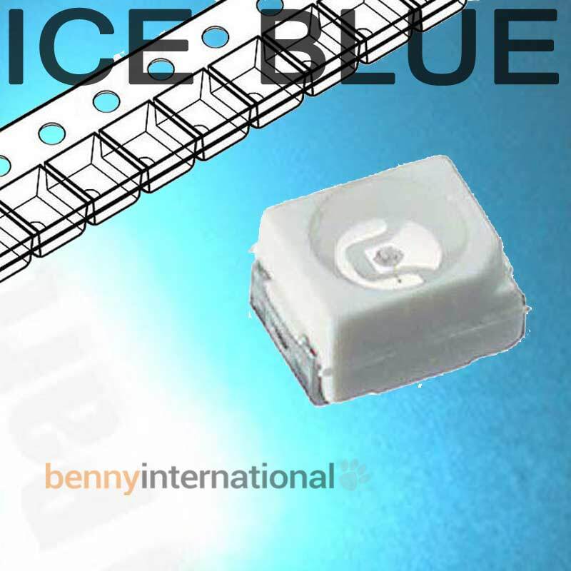 20x 50x ICE BLUE SMD 3528 LEDS  PLCC SMT Bright 1210 Arduino dashboard